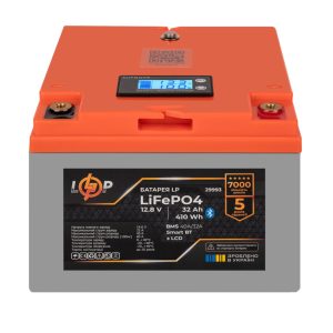 Аккумулятор LiFePO4 12,8V - 32 Ah (410Wh) Logic Power LCD Smart BT BMS 40А/32A