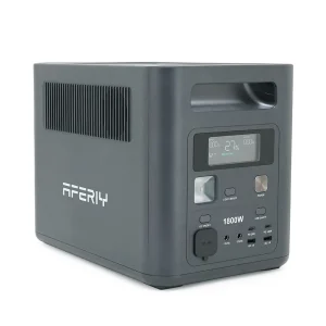 Портативная станция AFERIY AF-P180, LiFePO4 1024Втч. (max1800)Вт, XT60 MPPT 11.5-50В-20А(500W), 4xAC 220v. LED. 2-USB-A 18W , 2xType-C PD20+140Вт, DC+прикуриватель12В / 10А, 100% заряд - 1,5 часа, 350*220*263 мм, 11.6kg