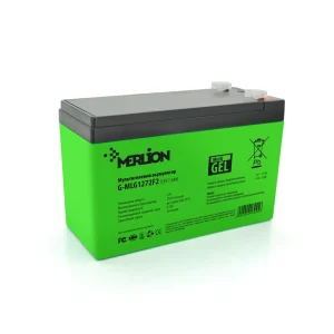 Аккумуляторная батарея MERLION G-MLG1272F2 12 V 7,2 Ah ( 150 x 65 x 95 (100) ), 2.035 kg Green Q10 / 480
