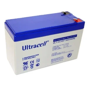 Аккумуляторная батарея Ultracell UL7-12 AGM 12V 7 Ah (151 x 65 x 99), 2 kg White Q8 / 420