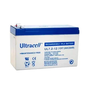 Аккумуляторная батарея Ultracell UL7.2-12 AGM 12V 7.2 Ah (151 x 65 x 99), 2 kg White Q8 / 420