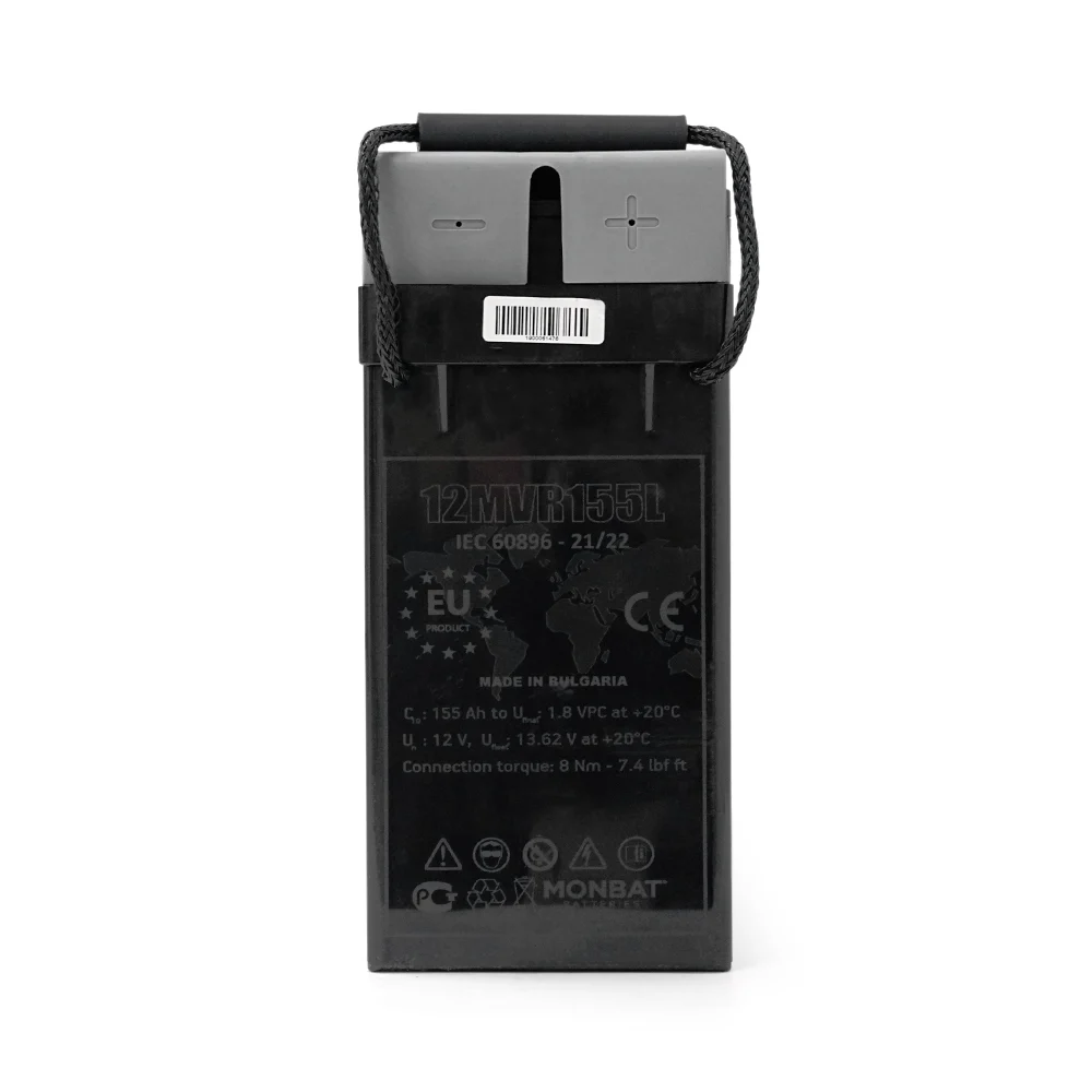 Аккумуляторная батарея MONBAT FRONT TERMINAL 12MVR155L AGM 12V / 155 Ah, 555x125x276 мм, 50,8 кг